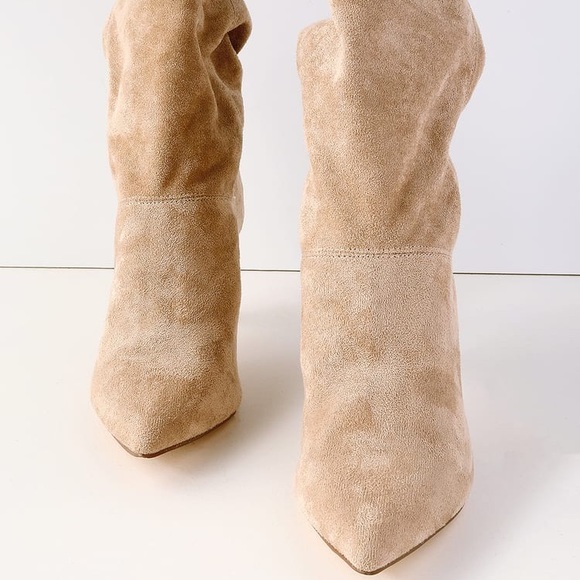 Lulu’s Heeled slouch suede ankle booties - Picture 3 of 9